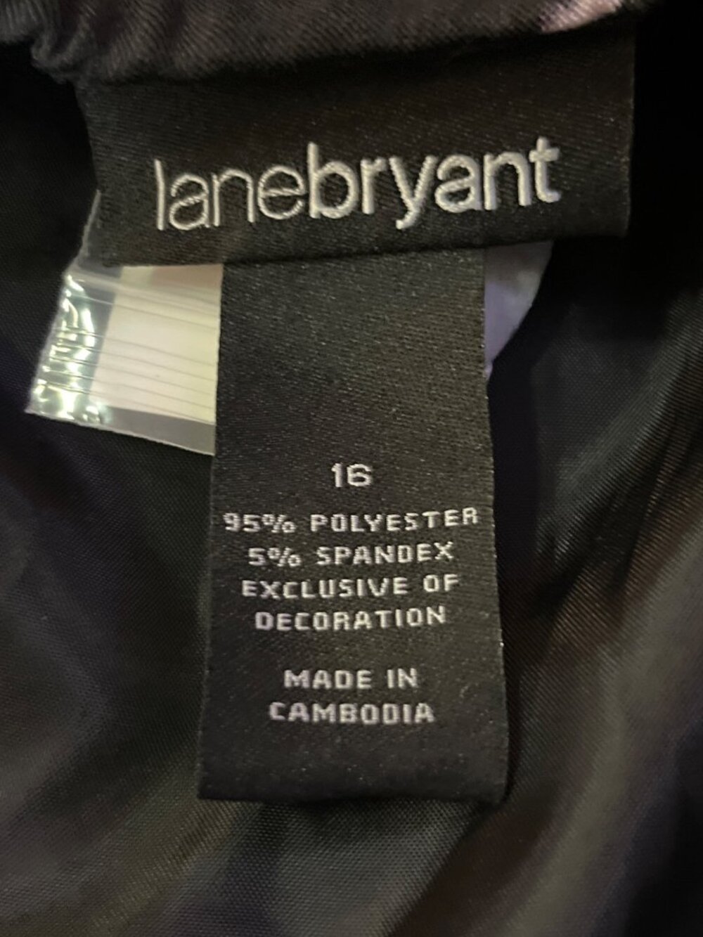 Lane Bryant Floral Dress Womens 16 Purple Black NEW Defects No Belt - Picture 7 of 14